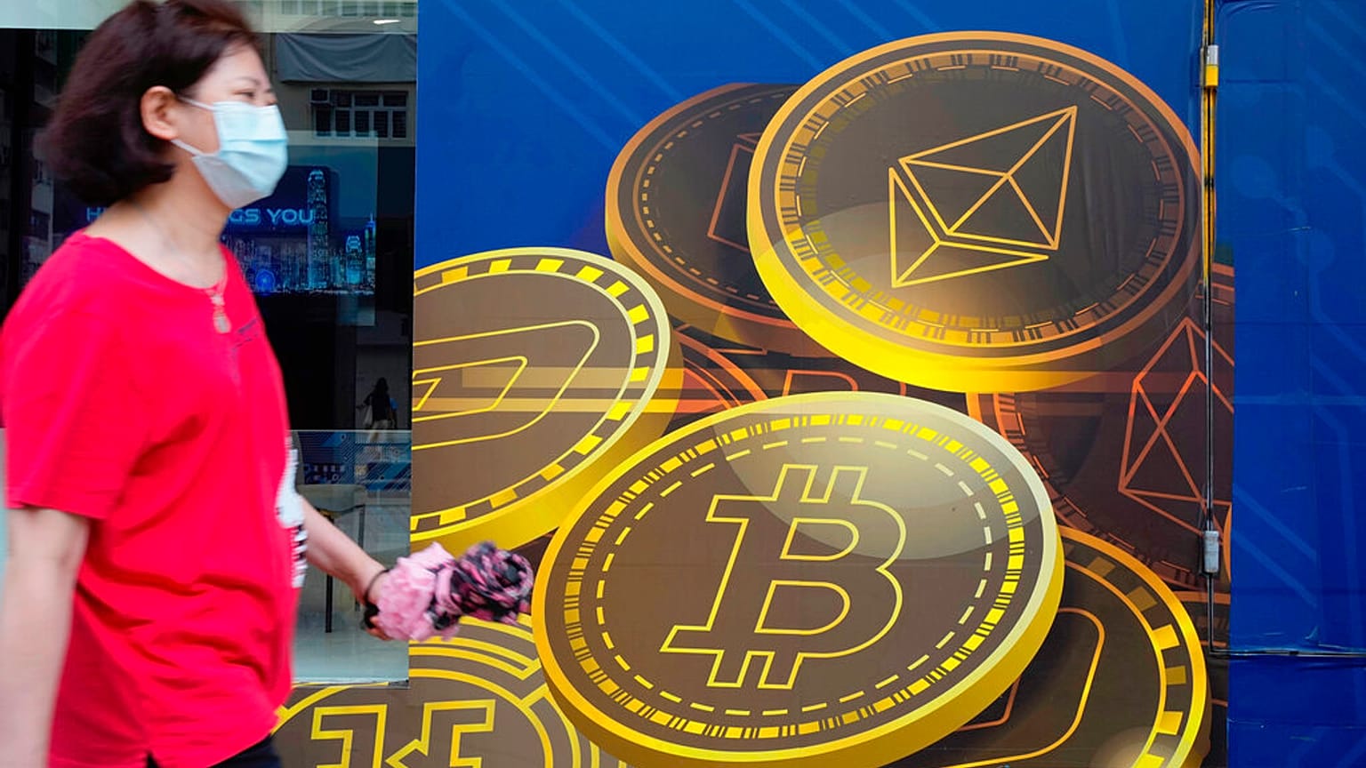 Bitcoin-reklám Hogkongban
