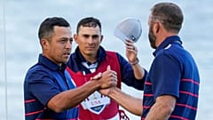 Team USA's Xander Schauffele and Dustin Johnson each won both their matches on Friday.