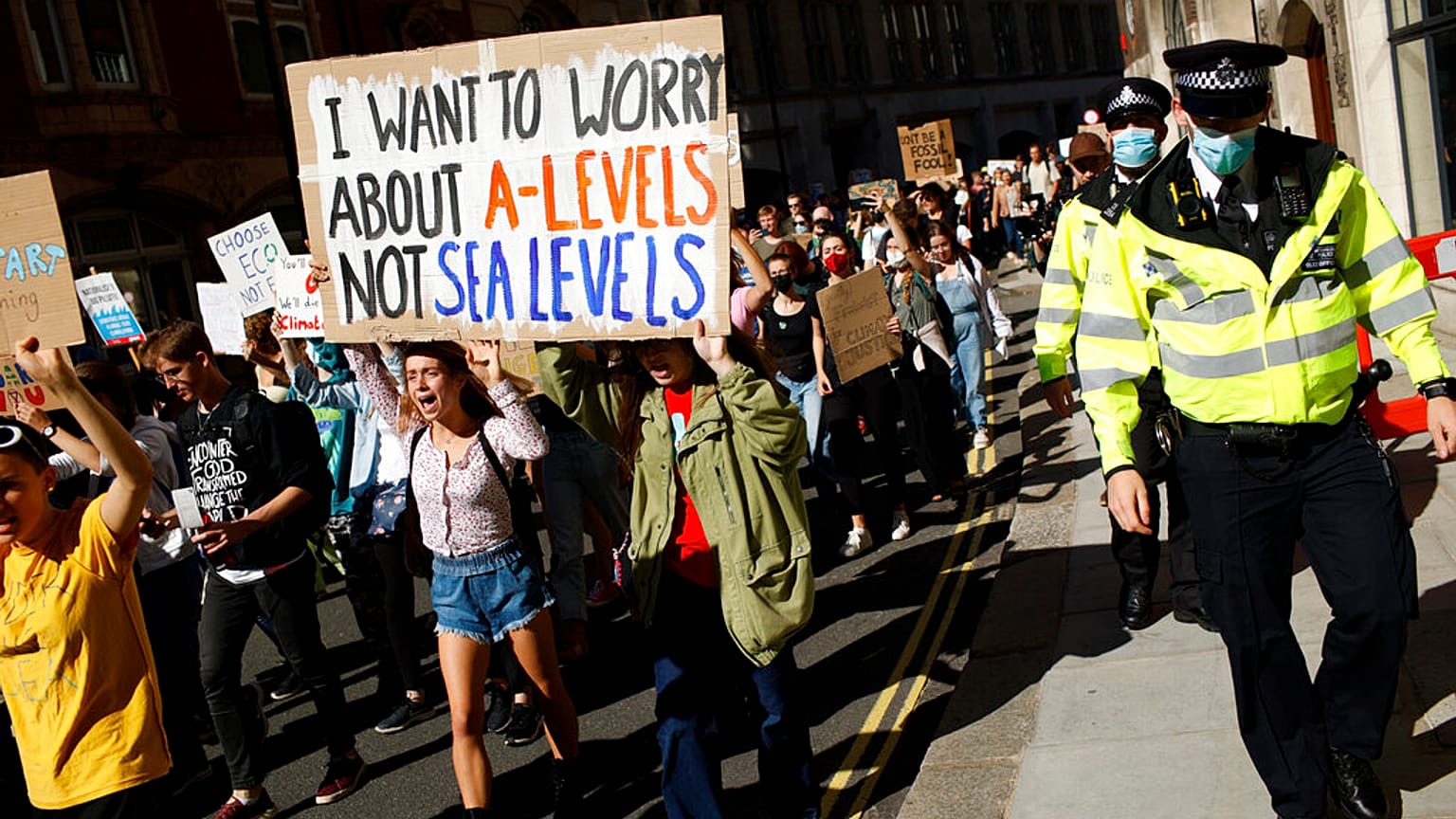 Manifestación contra la crisis clima´tica en Londres