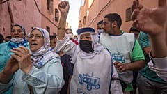أنصار حزب الأصالة والمعاصرة، مدينة مراكش، قبل الانتخابات البرلمانية والمحلية في 8 سبتمبر، 3 سبتمبر 2021