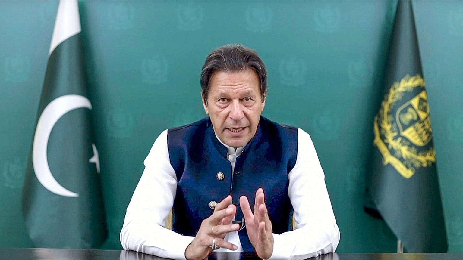 Pakistan Başbakanı İmran Han, 76. BM Genel Kurulu'na video konferans yoluyla hitap etti