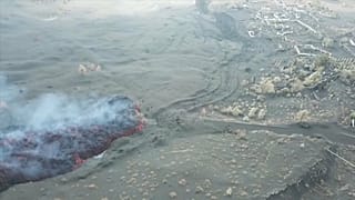 Aus der Luft ist Lava gut zu sehen