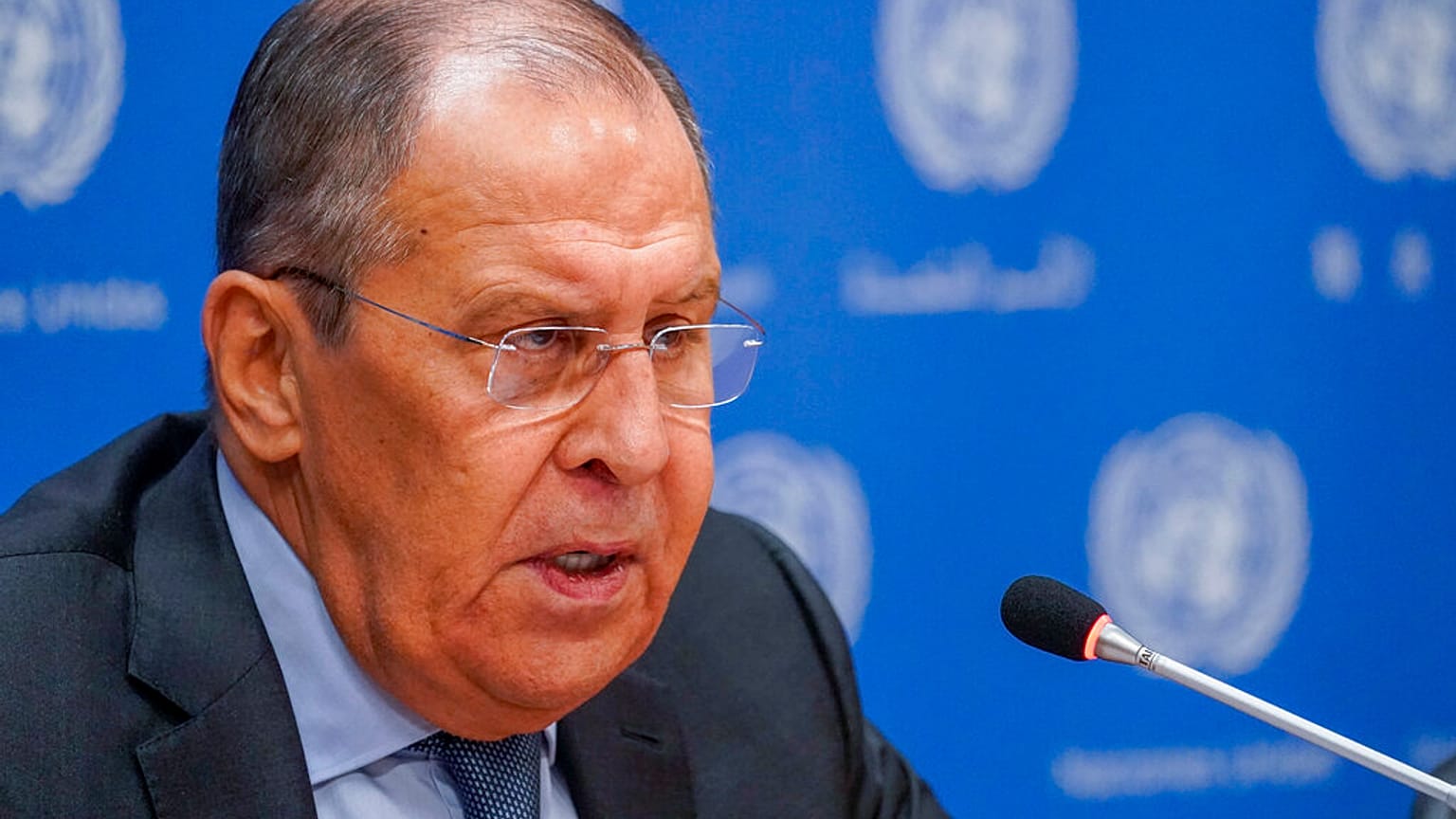 Rusya Dışişleri Bakanı Sergey Lavrov New York'ta bir basın toplantısı düzenledi