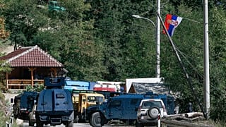 Kosova'daki sınır kapısı 