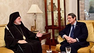 Συνάντηση του Κύπριου Προέδρου Νίκου Αναστασιάδη με τον Αρχιεπίσκοπο Αμερικής κ. Ελπιδοφόρο