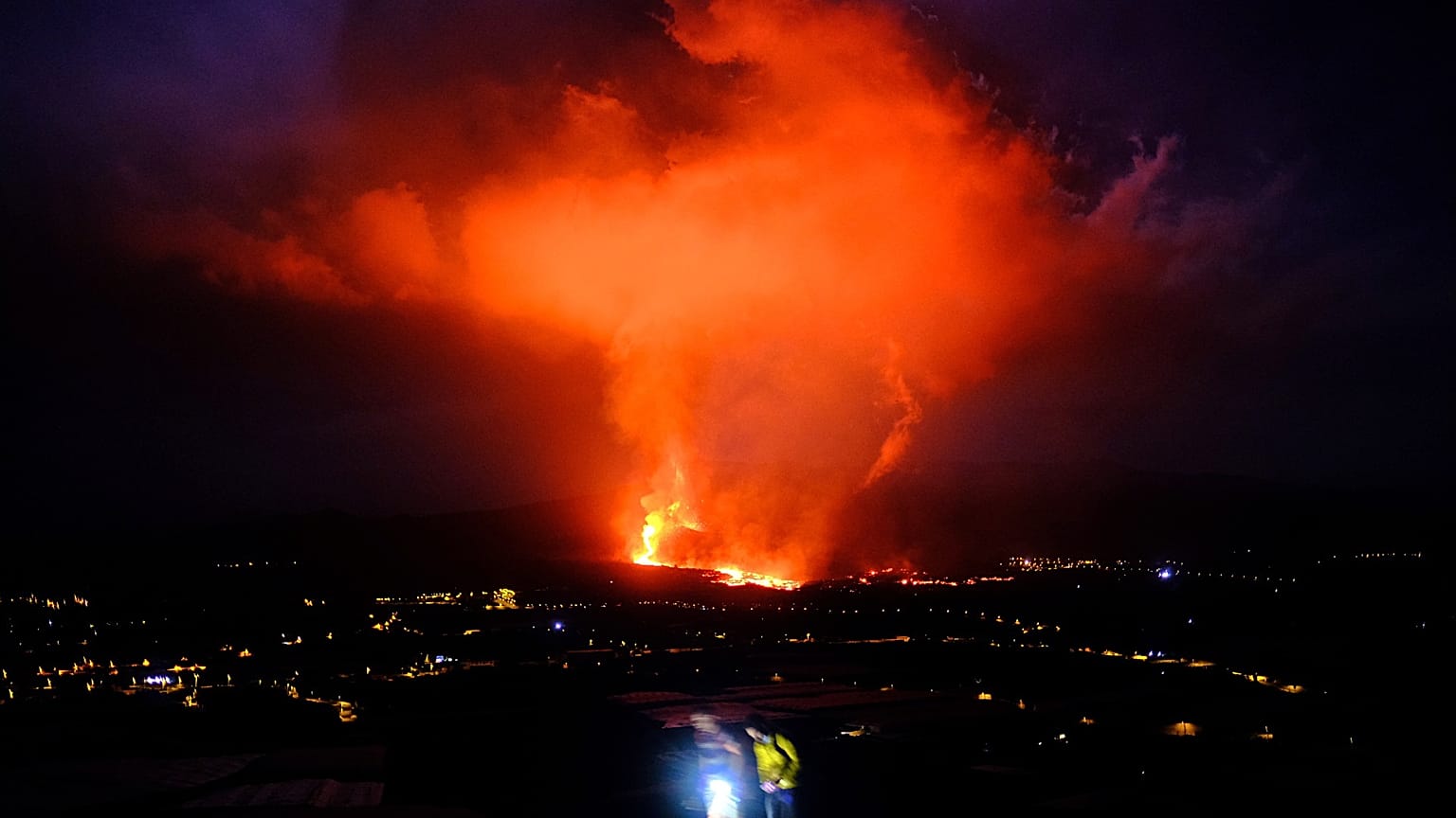La Palma Adası'ndaki yanardağ patlaması 