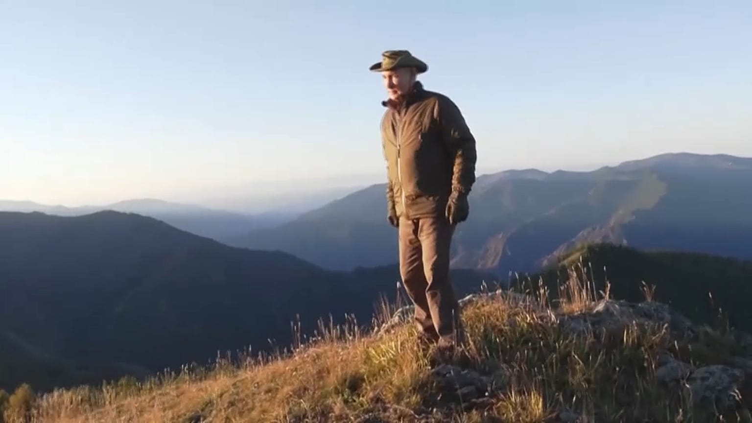 Putin durante sus vacaciones en Siberia 