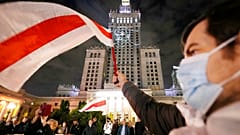 Protesta en Varsovia para la liberación de un periodista detenido por Bielorrusia