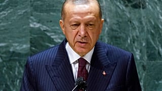Ο Τούρκος πρόεδρος Ρετζέπ Ταγίπ Ερντογάν στην ομιλία του στη Γ.Σ του ΟΗΕ