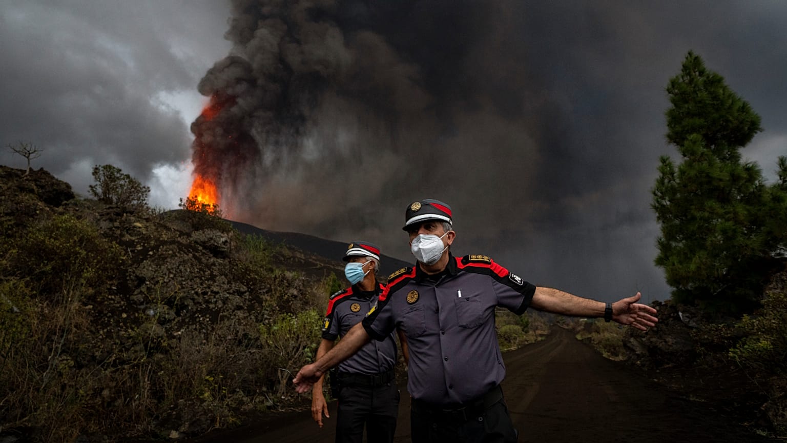 Autoridades de La Palma em operações de segurança na ilha