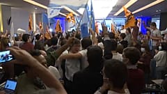 Les partisans de la coalition de droite à Lisbonne le 26 septembre 2021