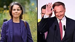 Annalena Baerbock (Verdes) e Christian Lindner (SPD) "têm" o poder nas mãos