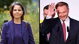 Annalena Baerbock (Verdes) e Christian Lindner (SPD) "têm" o poder nas mãos