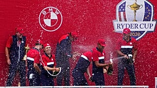 La joie des golfeurs américains vainqueurs de la Ryder Cup