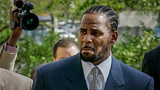 R. Kelly arriving for the first day of jury selection in his child pornography trial 