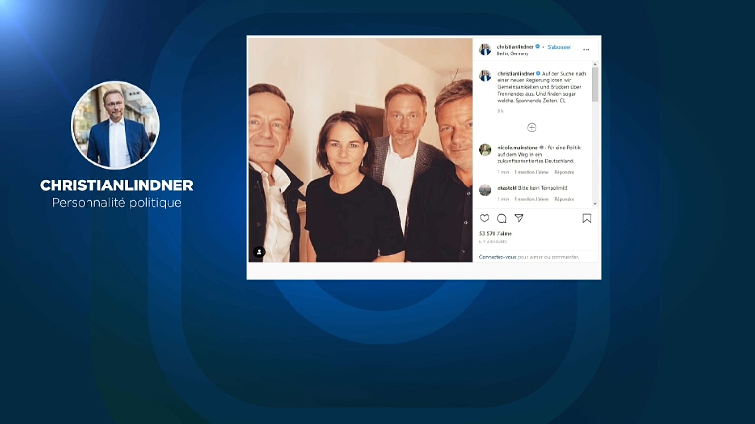 Instagram Post von Christian Lindner