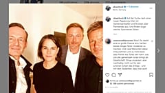 Selfie der Vorverhandlungen zwischen Grünen und FDP