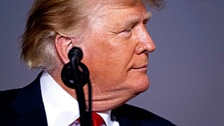Ex-Präsident Donald Trump während seiner "Save America"-Kundgebung in Perry, Georgia, 25.09.2021