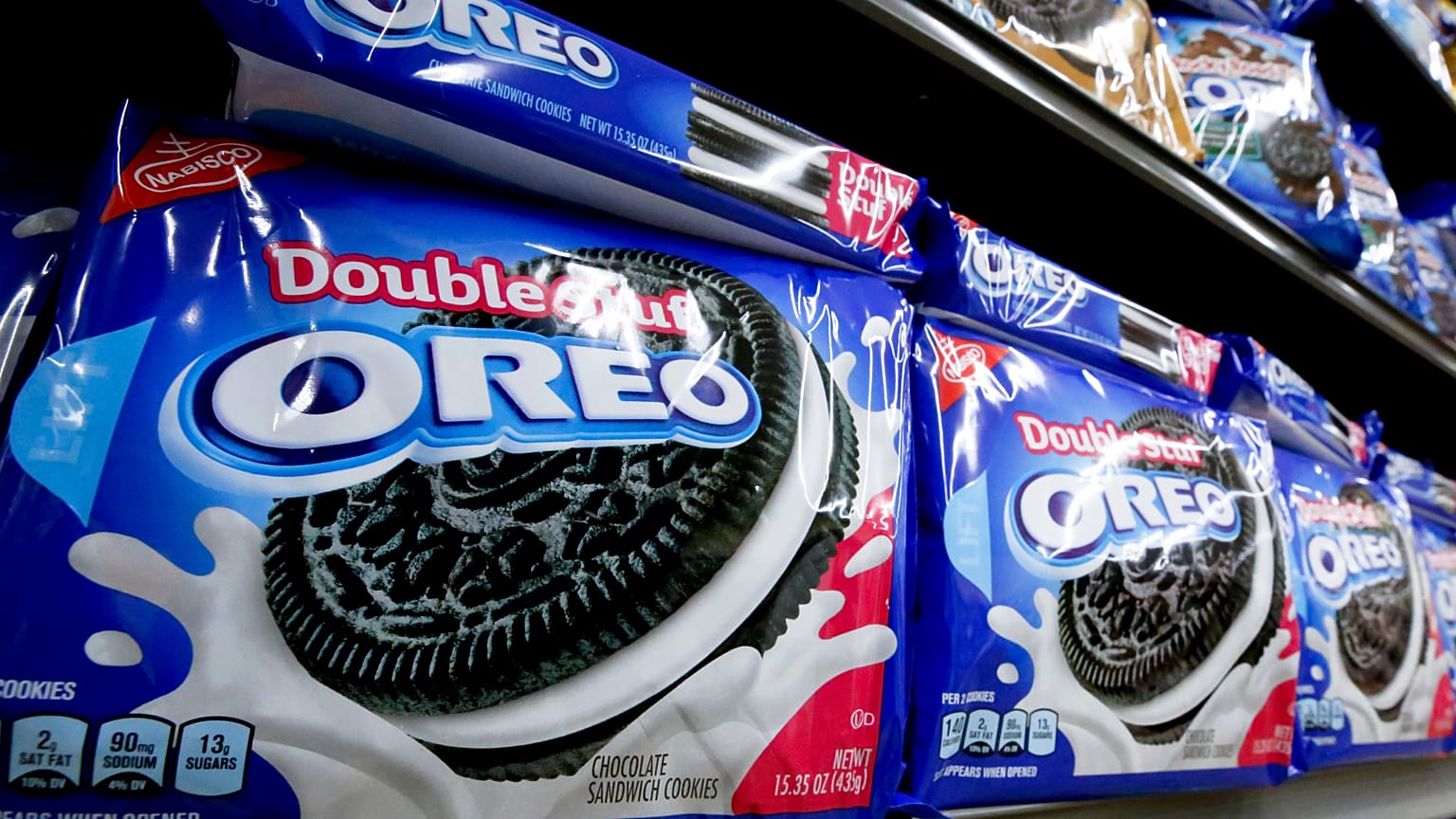 Oreo-Kekse im Supermarktregal