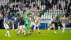 Jubelnde Spieler von Juventus Turin