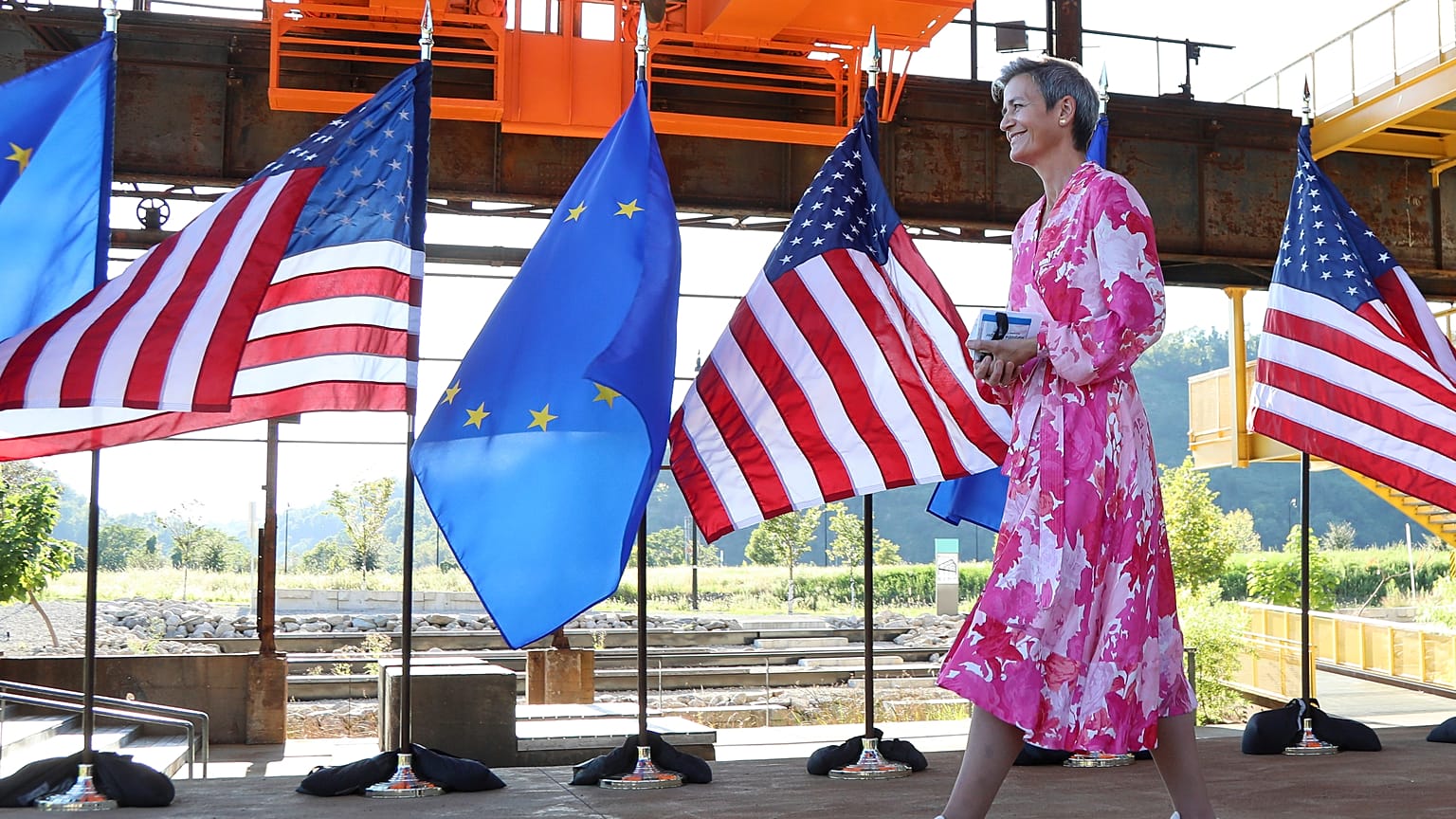 Margrethe Vestager a Kereskedelmi és Technológiai Tanács ülésén Pittsburgh-ben 2021. szeptember 29-én