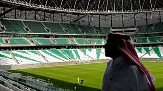 جاسم تلفات، المدير التنفيذي لمراكز المنافسة، في استاد قطر التعليمي، أحد ملاعب كأس العالم 2022