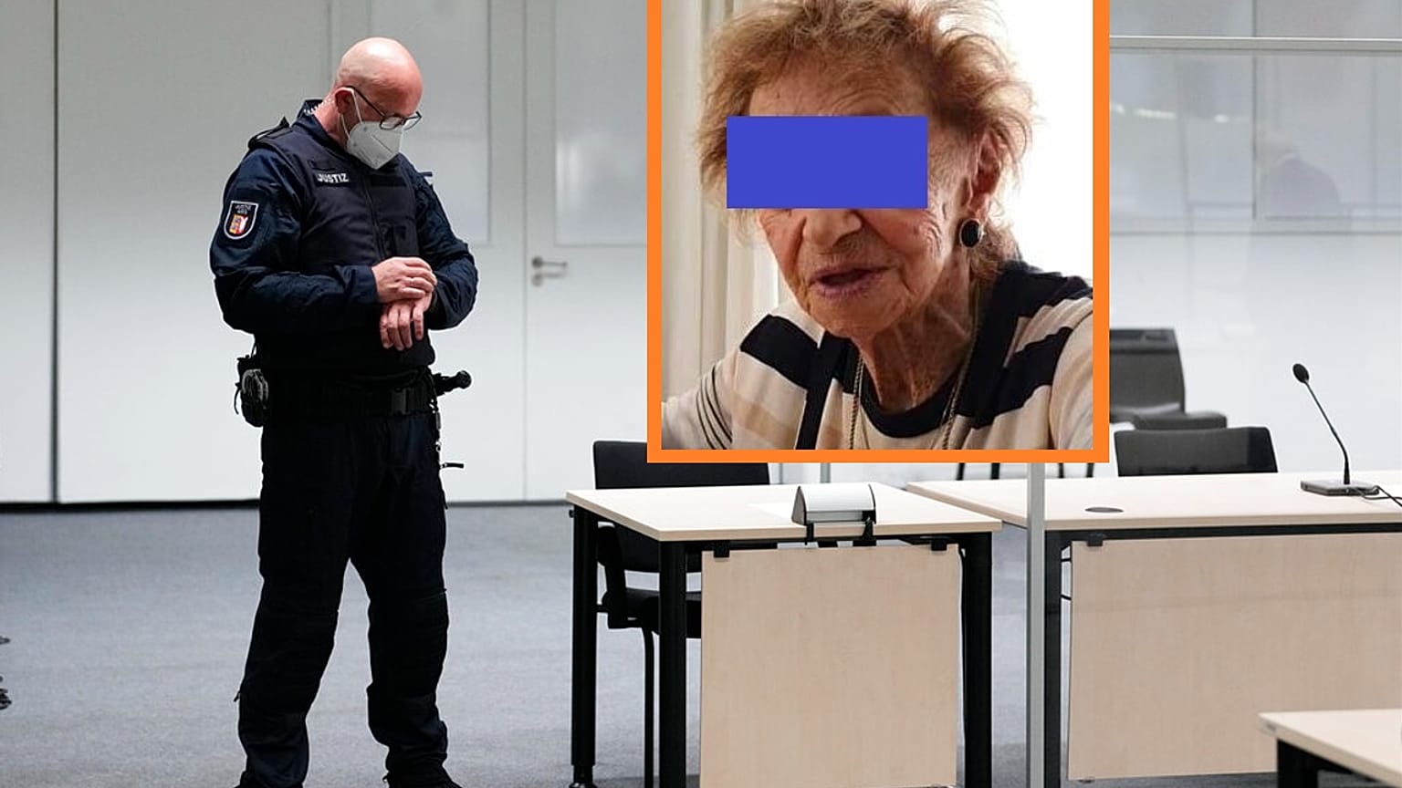 Bírósági őr nézi karóráját - a vádlott nem jelent meg a tárgyaláson