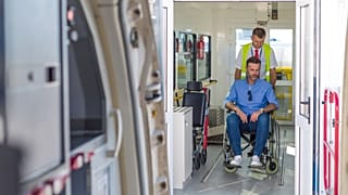 Personal wheelchairs could soon be used as seat on flights.