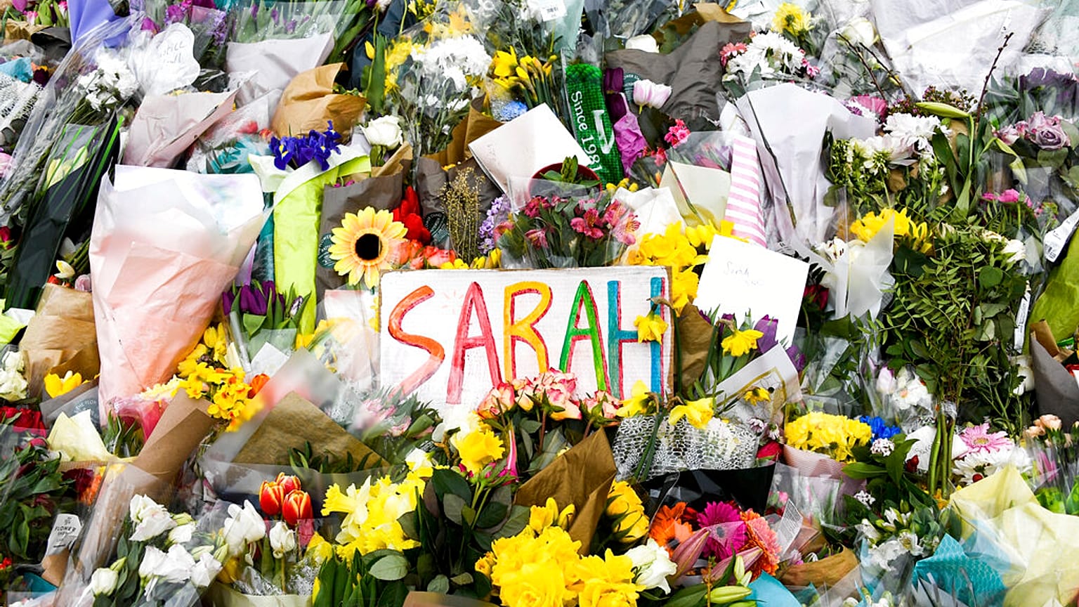 L'hommage à Sarah Everard à Londres le 20 mars 2021
