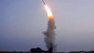 This photo provided on Oct. 1, 2021, by the North Korean government shows what North Korea claims to be the test firing of a newly developed anti-aircraft missile.