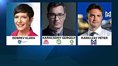 Les trois candidats en tête de la primaire