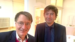Karl Lauterbach und Christian Drosten auf einem Selfie