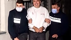 Saakaschwili nach seiner Festnahme am 1. Oktober 2021 in Rustawi.