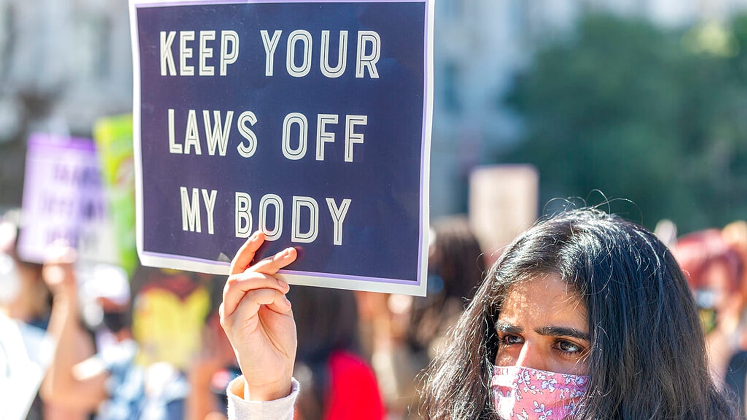 Rally for Abortion Justice on Saturday, Oct. 02, 2021 in Washington.