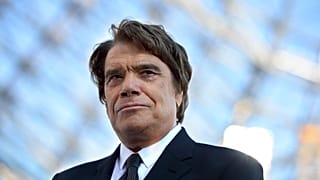 Bernard Tapie at the Velodrome Stadium in Marseille, France, May 26, 2013.