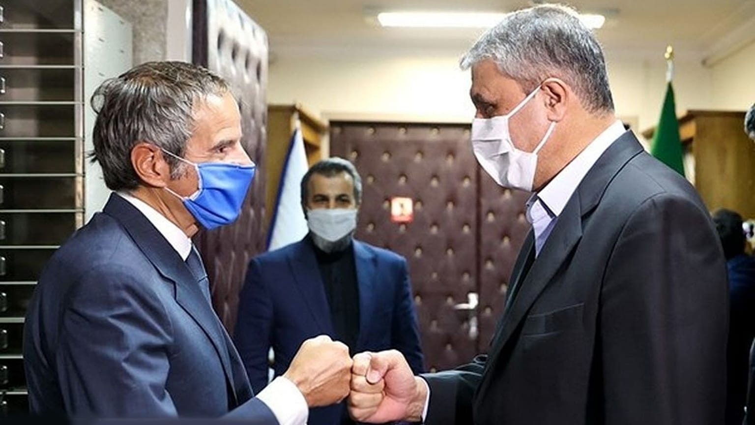 محمد اسلامی و رافائل گروسی