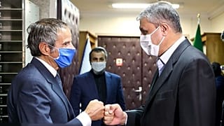 محمد اسلامی و رافائل گروسی