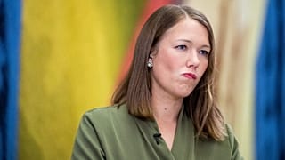 Une Bastholm of the Green Party (Miljøpartiet de Grønne) during the Norwegian Parliamentary Election on September 13, 2021 in Oslo