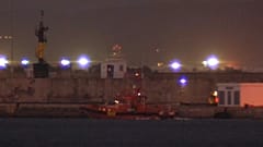 Una embarcación de rescate frente a la isla de La Cabrera