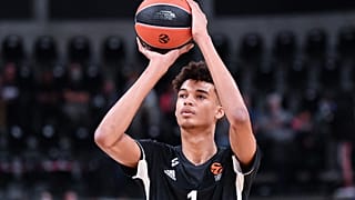 Le basketteur français Victor Wembanyama, lors d'un entrainement à Villeurbanne (France), le 01/10/2021