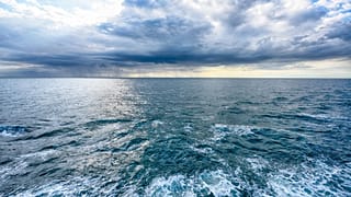 The electricity cable runs underneath the North Sea.