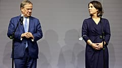 Pressekonferenz nach gemeinsamen Gesprächen zwischen Union und FDP (5.10.2021)