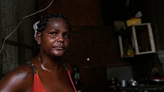Francielle de Santana comove-se perante as dificuldades