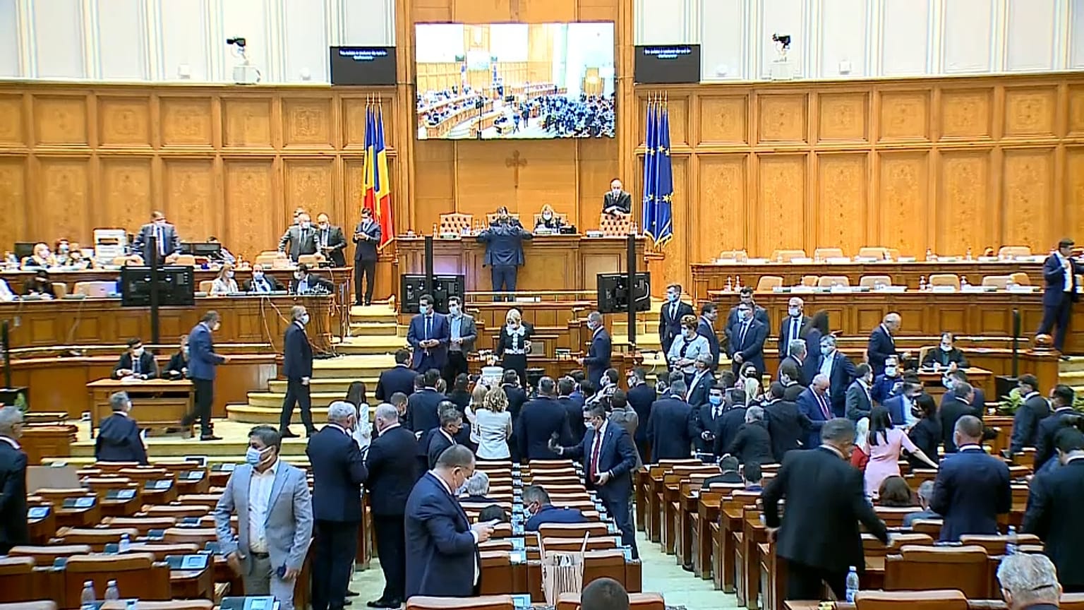 Le parlement roumain vote