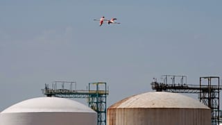 Хранилища природного газа во Франции.