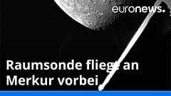 Seit vier Jahren unterwegs und jetzt ein erster Blick auf Merkur: Die Raumsonde BepiColombo ist an ihrem Bestimmungsort vorbeigeflogen.