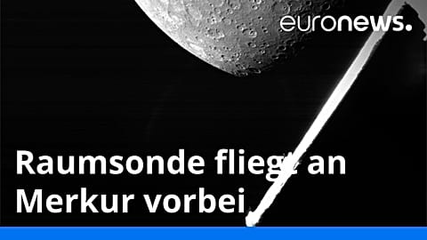 Seit vier Jahren unterwegs und jetzt ein erster Blick auf Merkur: Die Raumsonde BepiColombo ist an ihrem Bestimmungsort vorbeigeflogen.