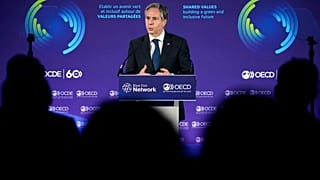 Antony Blinken ospite dell'OCSE a Parigi.