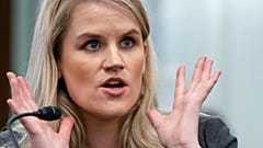 Former Facebook employee Frances Haugen speaks during a hearing of a Senate Subcommittee on Capitol Hill, Tuesday, Oct. 5, 2021, in Washington. 