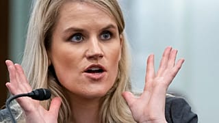 Former Facebook employee Frances Haugen speaks during a hearing of a Senate Subcommittee on Capitol Hill, Tuesday, Oct. 5, 2021, in Washington.